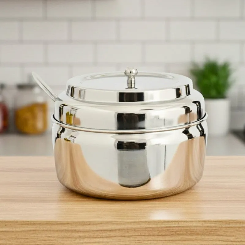 Simmer Silver Stainless Steel Containers - Set of Three media 7