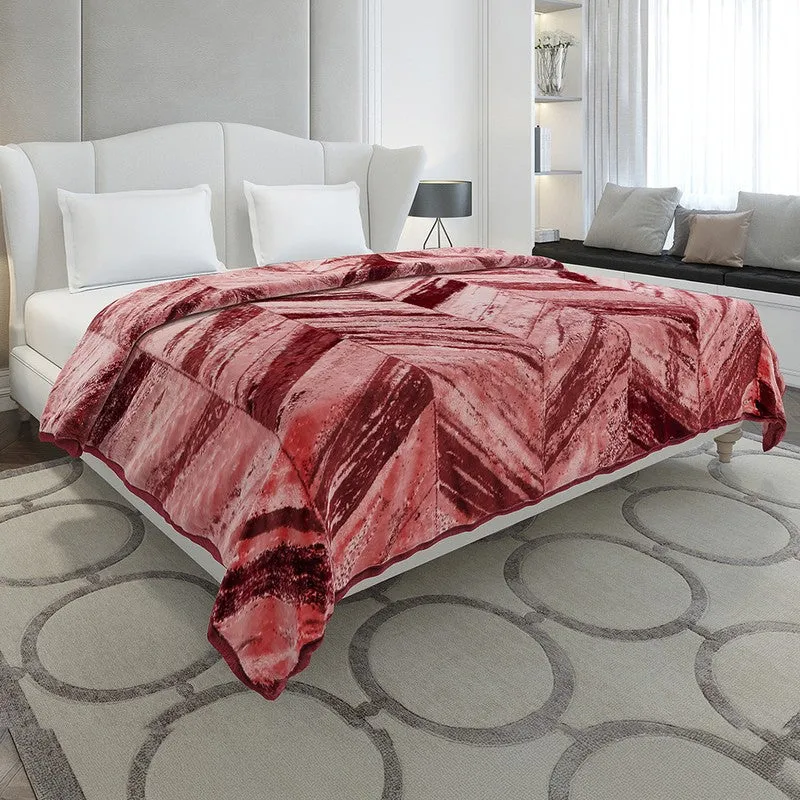 Monte Carlo Verticle Cascade Blanket (Maroon) - 606 GSM media 1