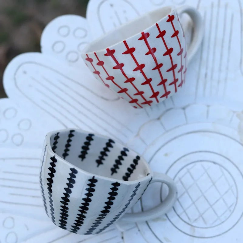 Argosa Ceramic Tea Cup (200 mL Each) - Set of Two media 4