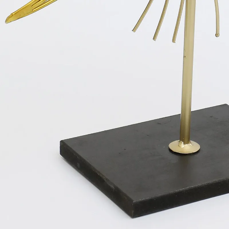 Elegant Plume Metal Showpiece media 3