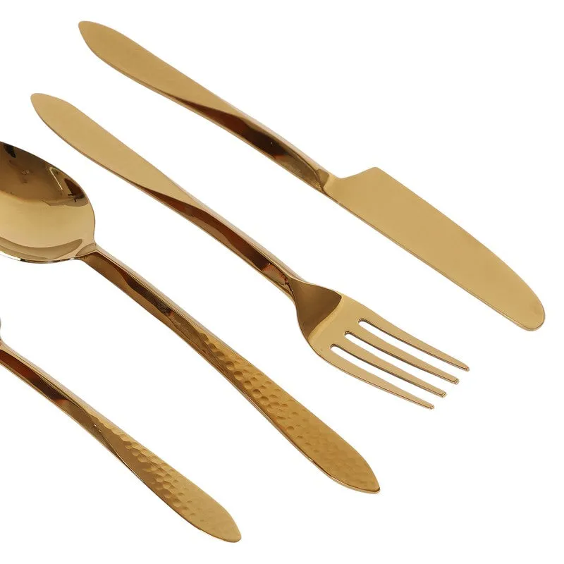 DUNE HAMMERED CUTLERY Set - Four Piece Set media 6