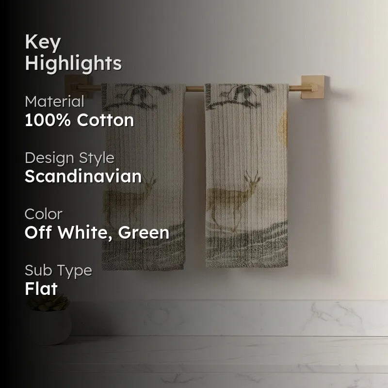 Cozyra Cotton Hand Towel - Set Of Two media 2