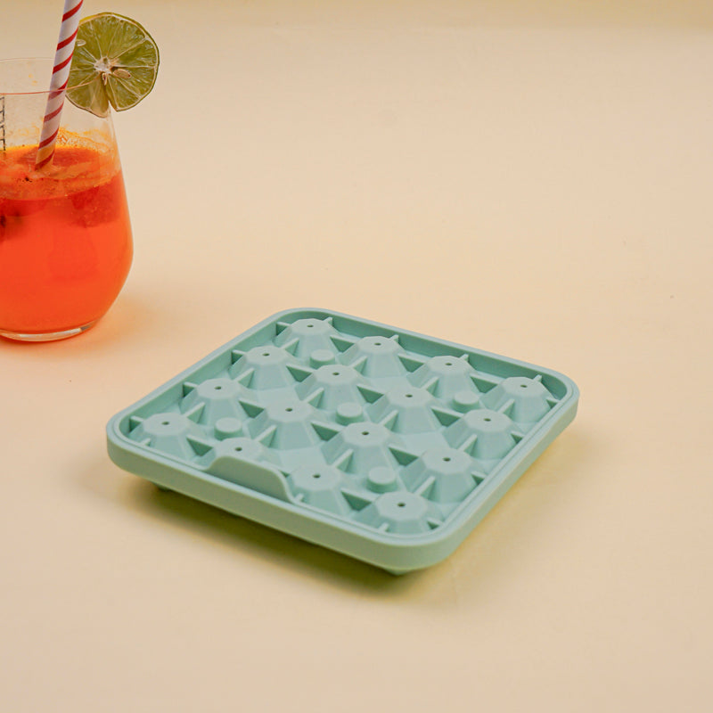 Diamond Silicone 16-Cube Ice Mould - Green media 6