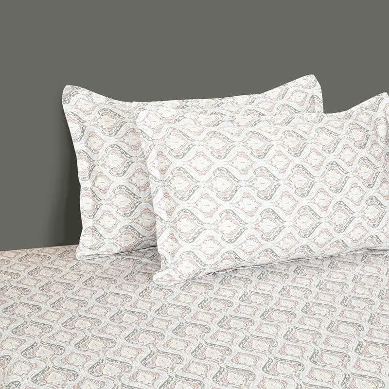 Swayam Suramya Blockprint Bedsheet (Grey) - 250 TC media 3