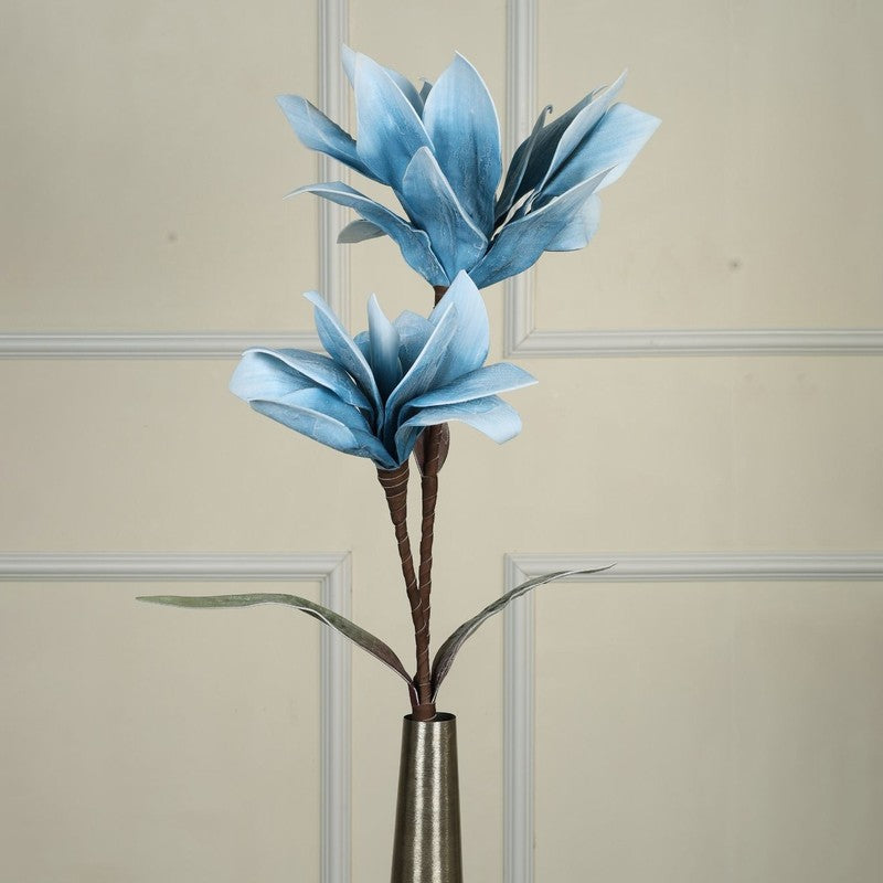 Artificial Velora Foam Flower Stick - Blue media 4