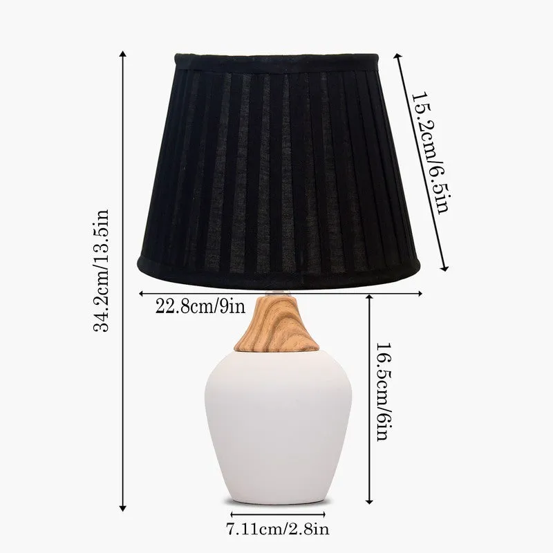 SpectraGlow Dynamic Ceramic Table Lamp - Black media 8