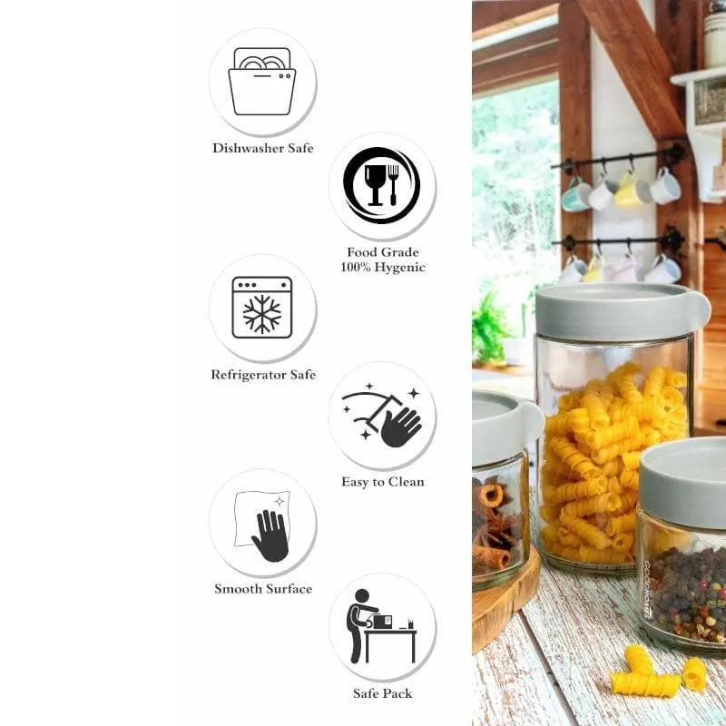 Moco Storage Jar(290 mL/290 mL/600 mL) - Set Of Three media 5