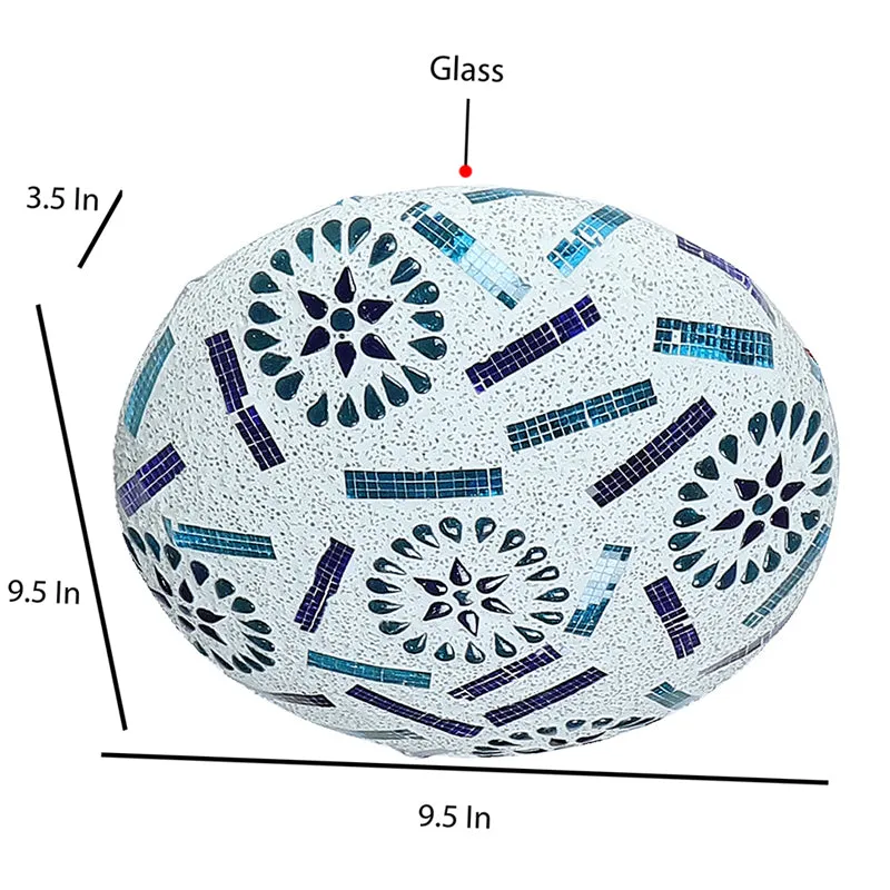 Orvix Flush Mount Glass Ceiling Lamp media 7