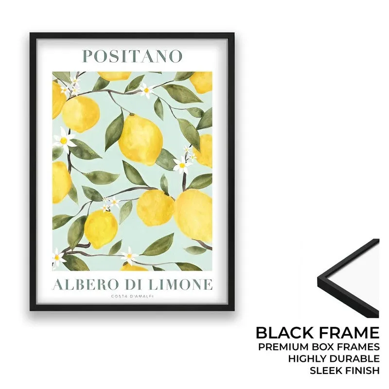 Citrus Zest Archival Canvas Wall Art - Black media 8