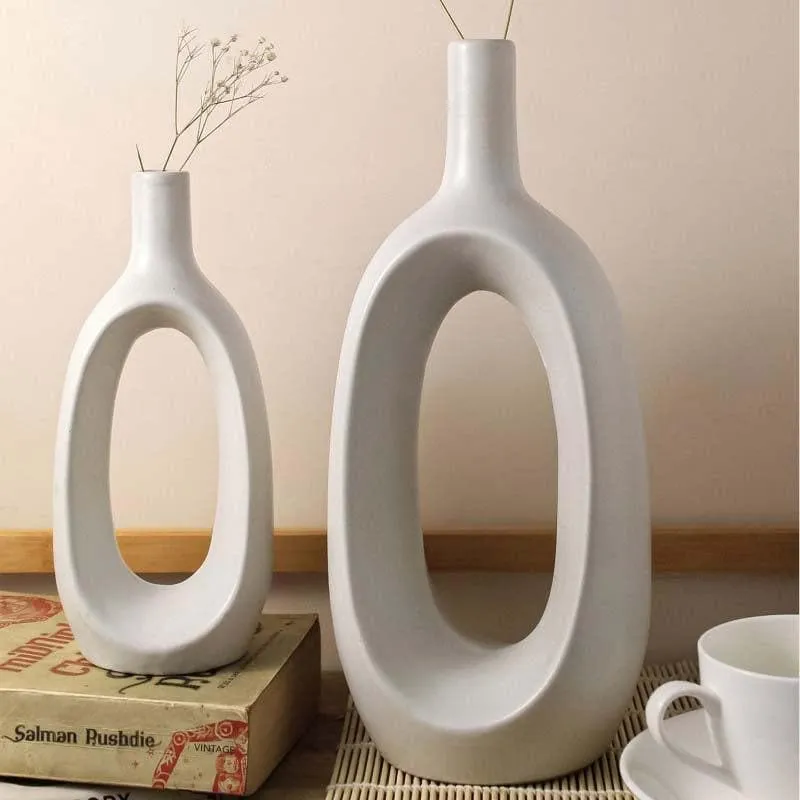 Gunnen Vases (White) - Set of Two media 3