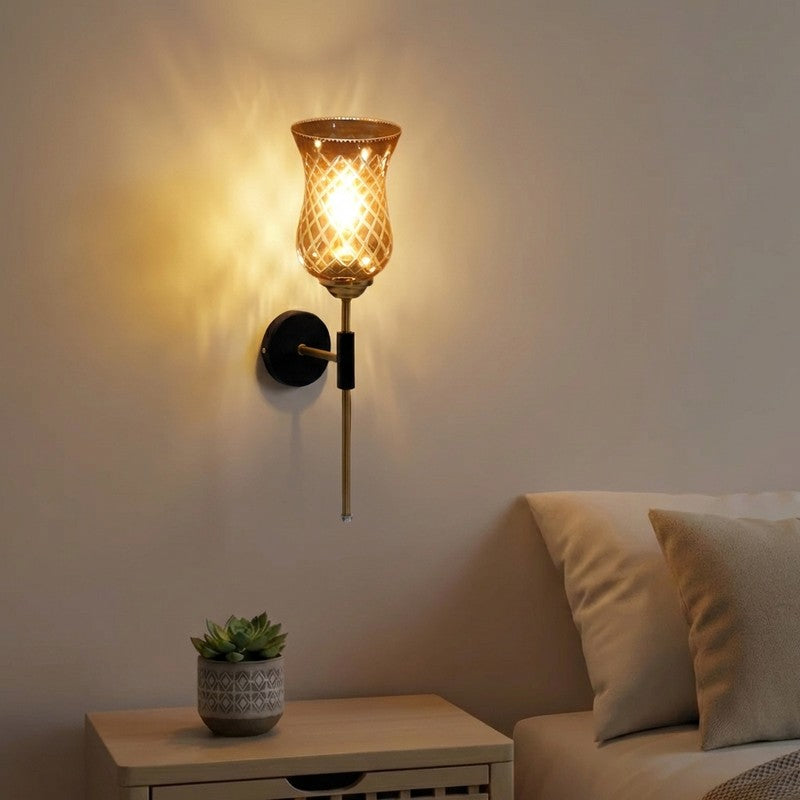 Honey Glow Decorative Glass Wall Lamp