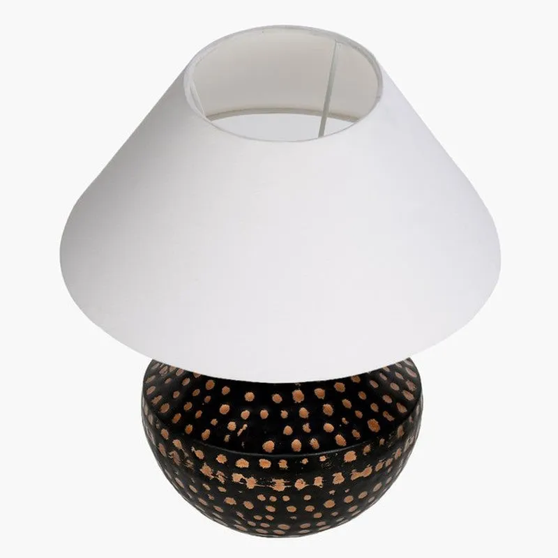 HaloBeam Innovative Metal Table Lamp - White,Brown media 4