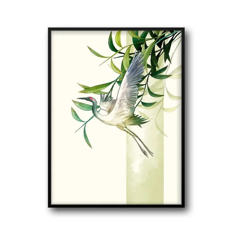 Marshland Majesty Botanical Archival Paper Wall Art With Frame media 5