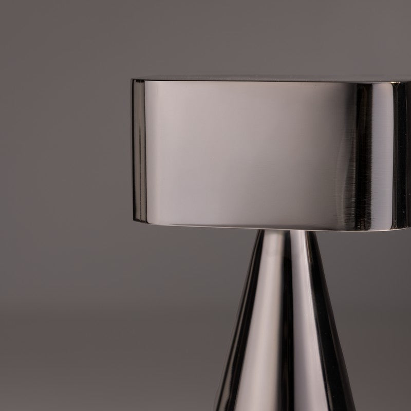 Fig Living Chrome Portable Stainless Steel Table Lamp - Silver media 14
