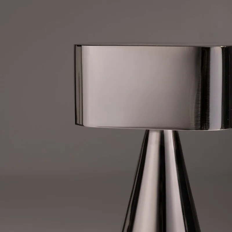 Fig Living Chrome Portable Stainless Steel Table Lamp - Silver media 14