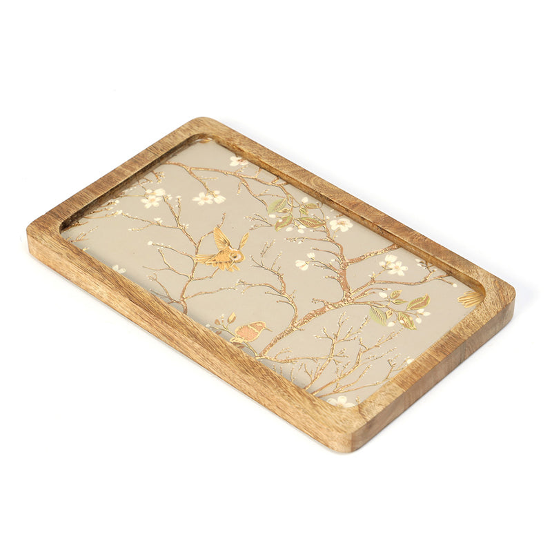 Ethereal Vines Mango Wood Platter - Rectangle media 4
