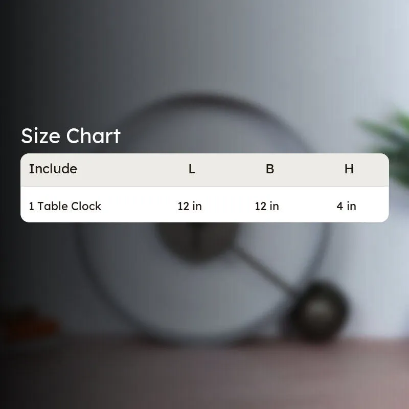 MonoTime Analog Table Clock - Grey media 8