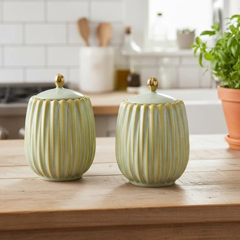 Vajra Light Green Storage Container (1200 mL Each) - Set Of Two media 1