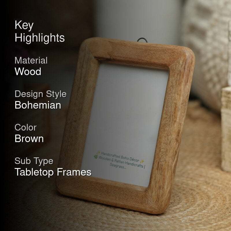 FrameShift Boho Wooden Photo Frame media 2