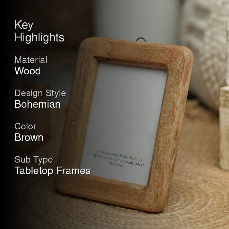 FrameShift Boho Wooden Photo Frame media 2