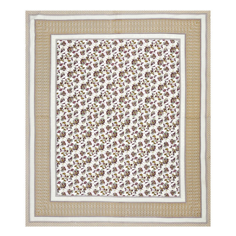 ModernNest Cotton Bedsheet (Brown) - 144 TC media 4