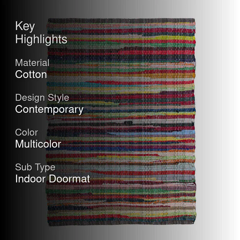 Myric Cotton Door Mats - Multicolor media 2