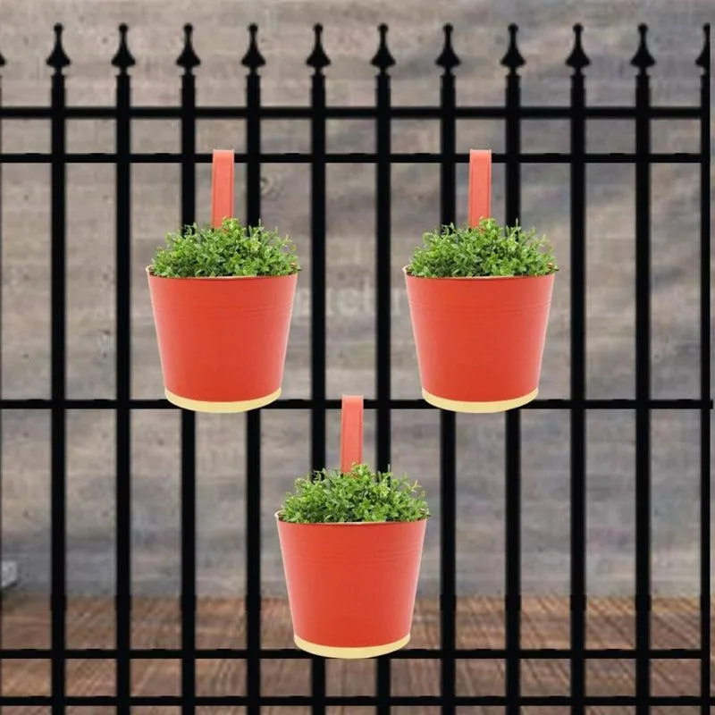 Lush Glow Planter (Red) - Set Of Three media 1