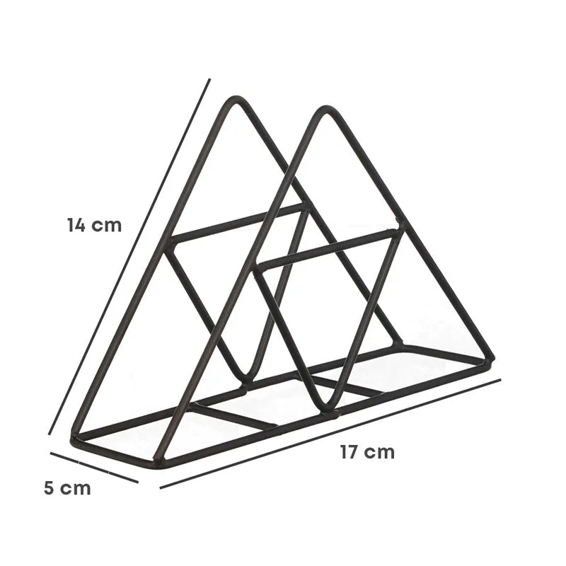 Trio Trail Napkin Holder (Black) - Set Of Two media 8