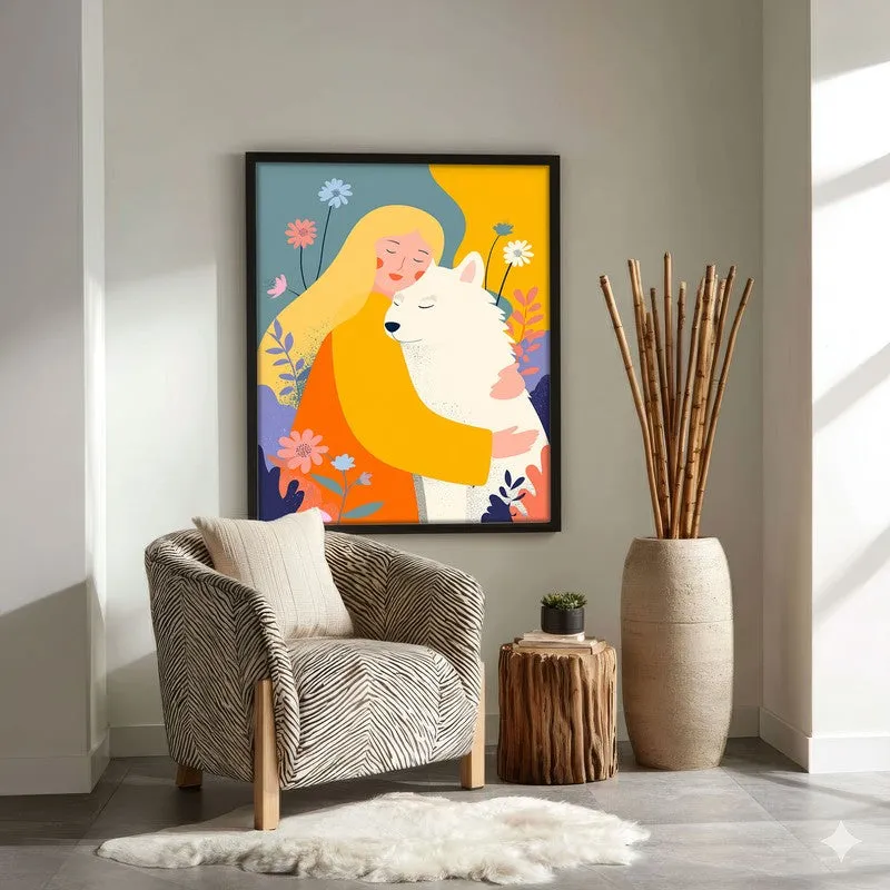 Aurelle Canvas Wall Painting With Black Frame media 1