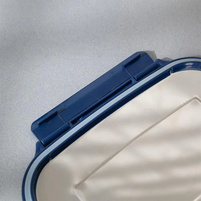 Meal Master Navy Blue Steel Lunch Box (775/150 mL) - Two Piece Set media 6