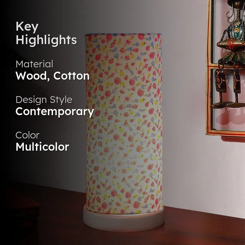 Color Splash Esto Tower Wooden Table Lamp - Multicolor media 2