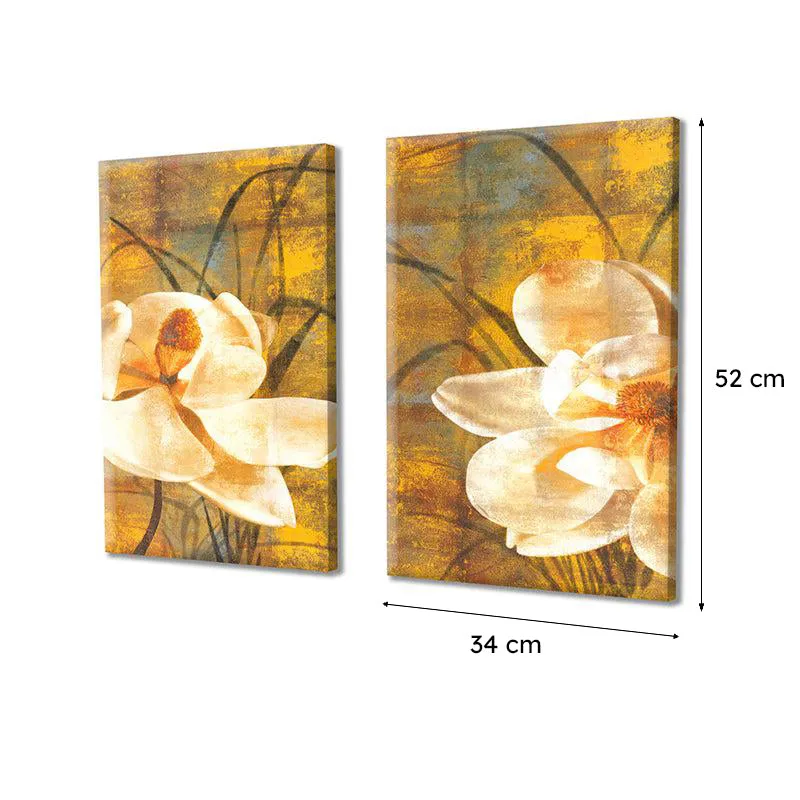 Livo Flora Wall Painting - Set Of Two media 6