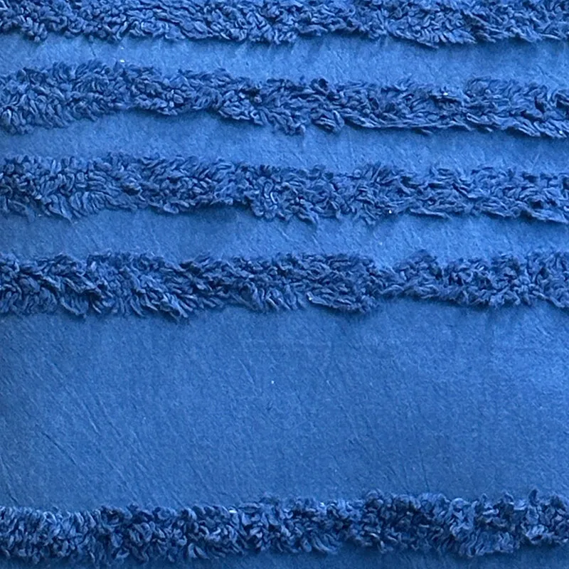 Thea Stripe Tufted Cushion Cover - Blue media 5