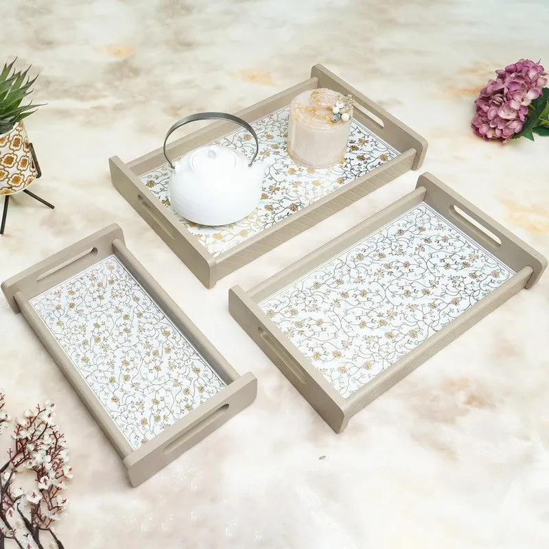 Klyra Wooden Serving Tray - Set Of Three media 1