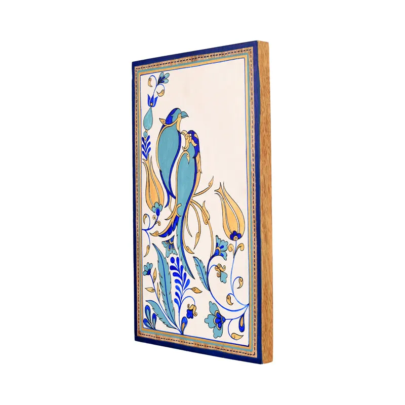 Blue Birdies Wall Art With Frame media 4