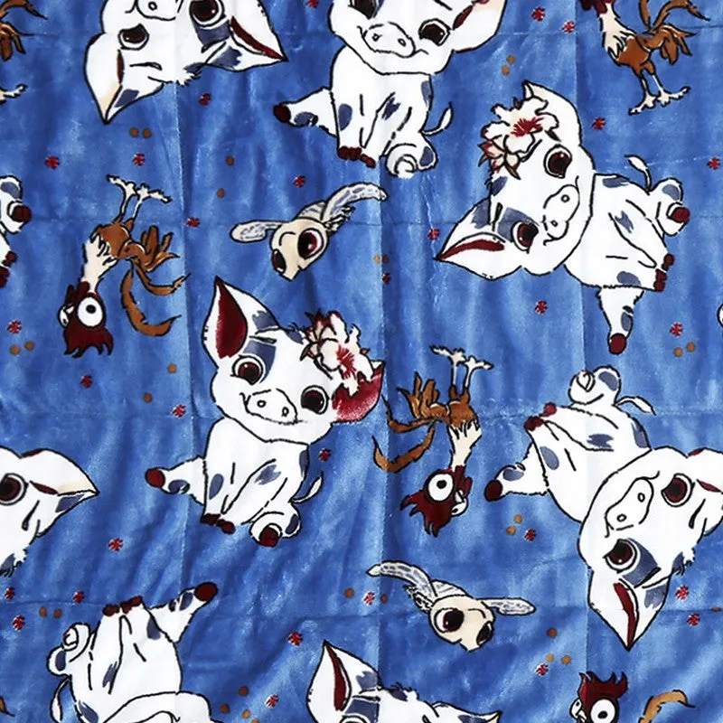 Monte Carlo Whimsical Cow Kids Blanket (Blue) - 1400 GSM media 5