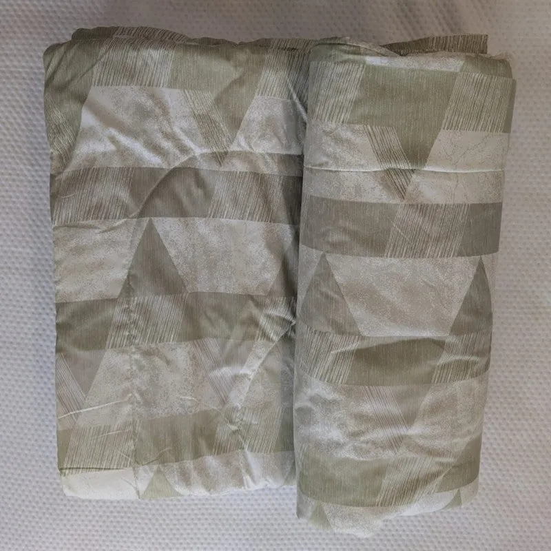 Sage Stipes Comforters  - 300 GSM media 6