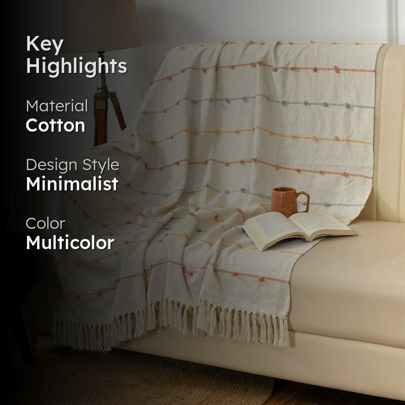 StripeLoom Cotton Throw media 2