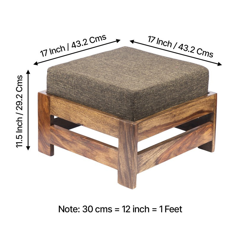 Lynex Sheesham Wooden Bench with Cushions (Brown) - Four Piece Set media 10