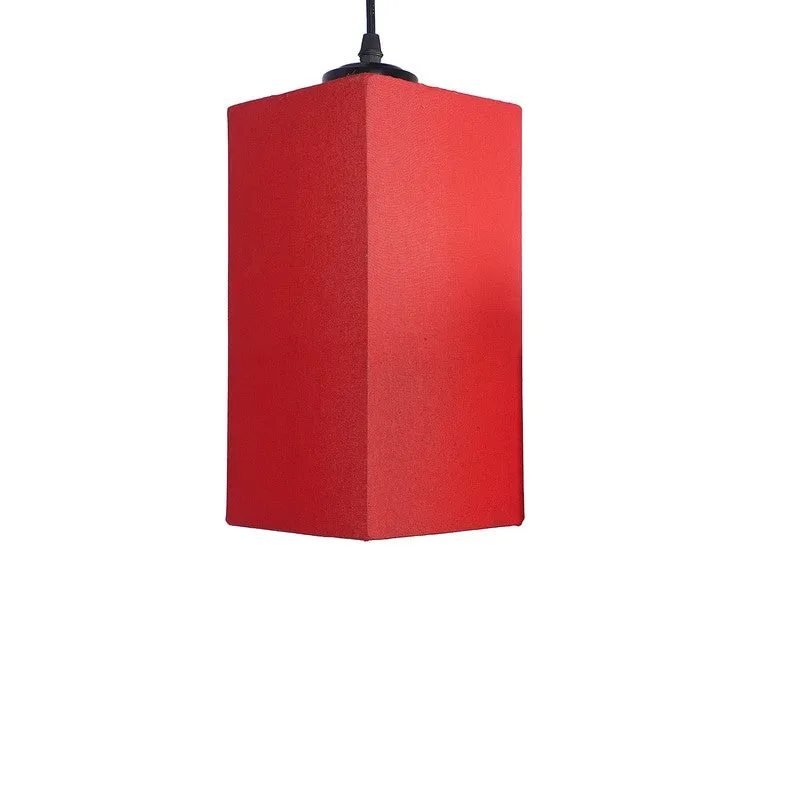 Warm Ivory Triple Metal Ceiling Lamp - Red media 8
