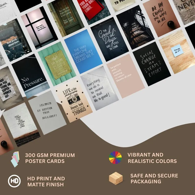 Quotesaga Wall Poster Without Frame - Set of Fifty Four media 6