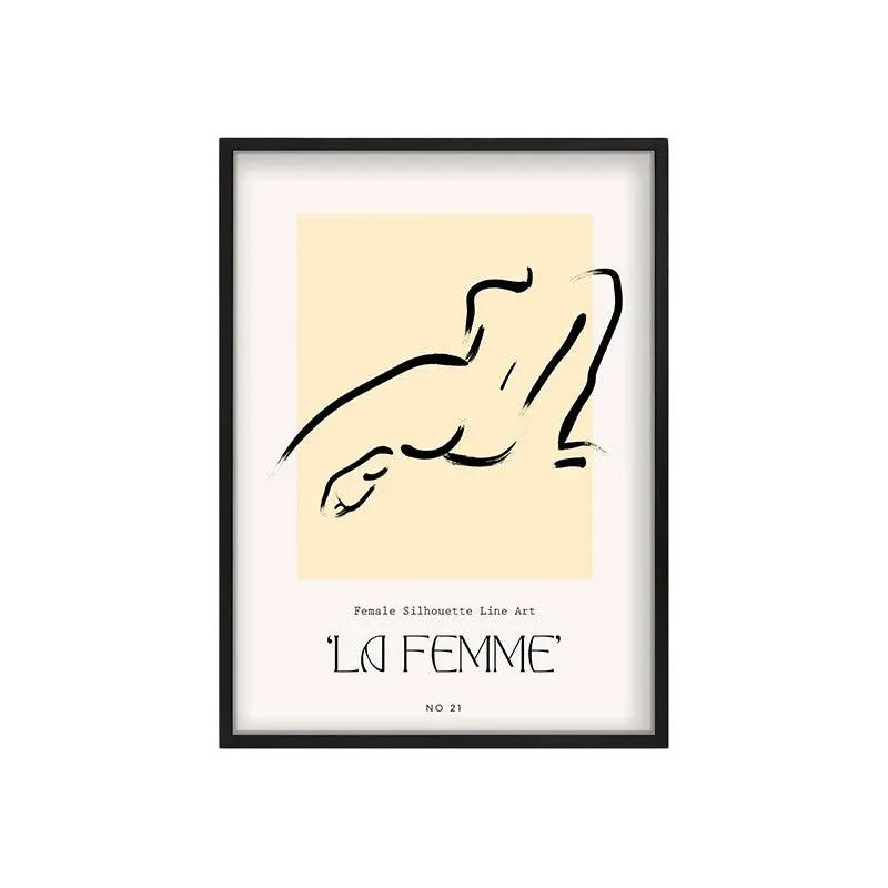 Soft Recline Canvas Wall Painting With Black Frame media 3