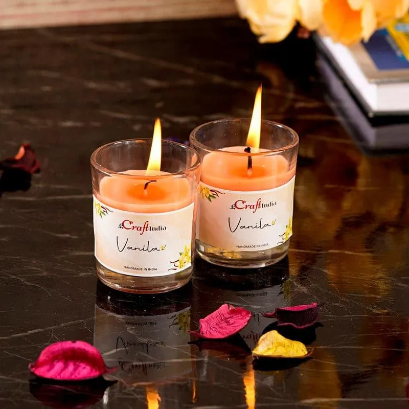 Seema Vannilla Scented Candle - Set Of Two media 2