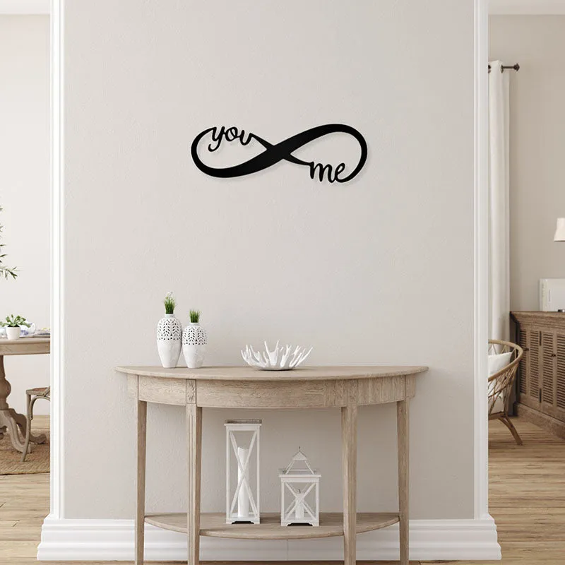 You And Me Till Infinity Black Iron Wall Accent media 1