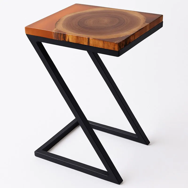 Drixon Carved Teak Wood Side Table media 5