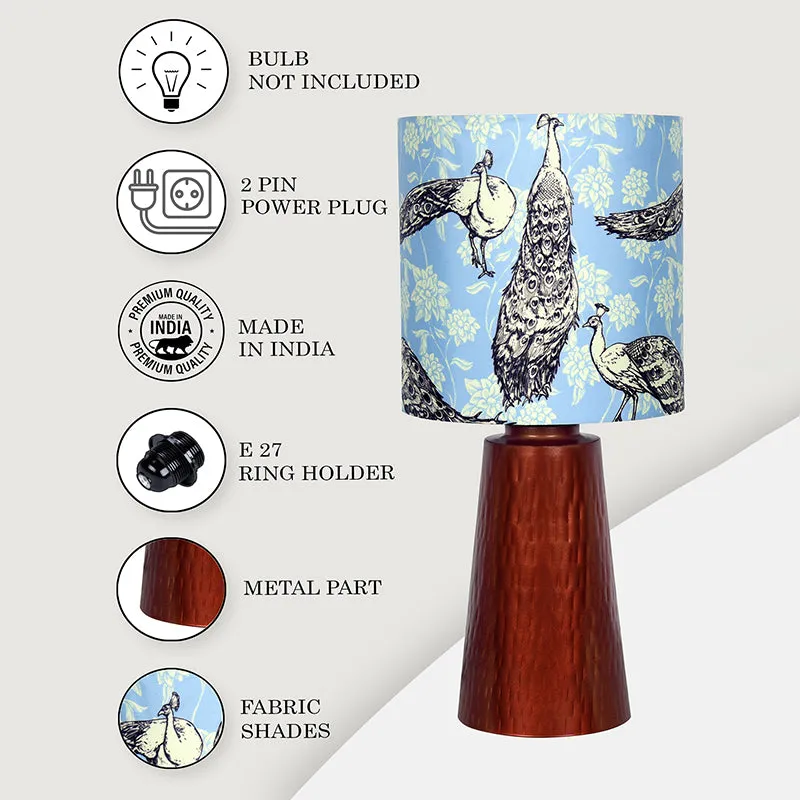 Morni Blunt Fabric Table Lamp - Multicolor media 4