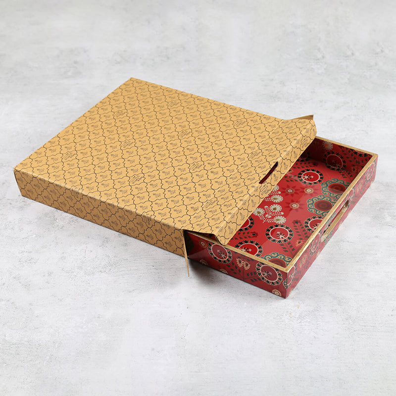 India Circus Adah Square Serving Tray media 6
