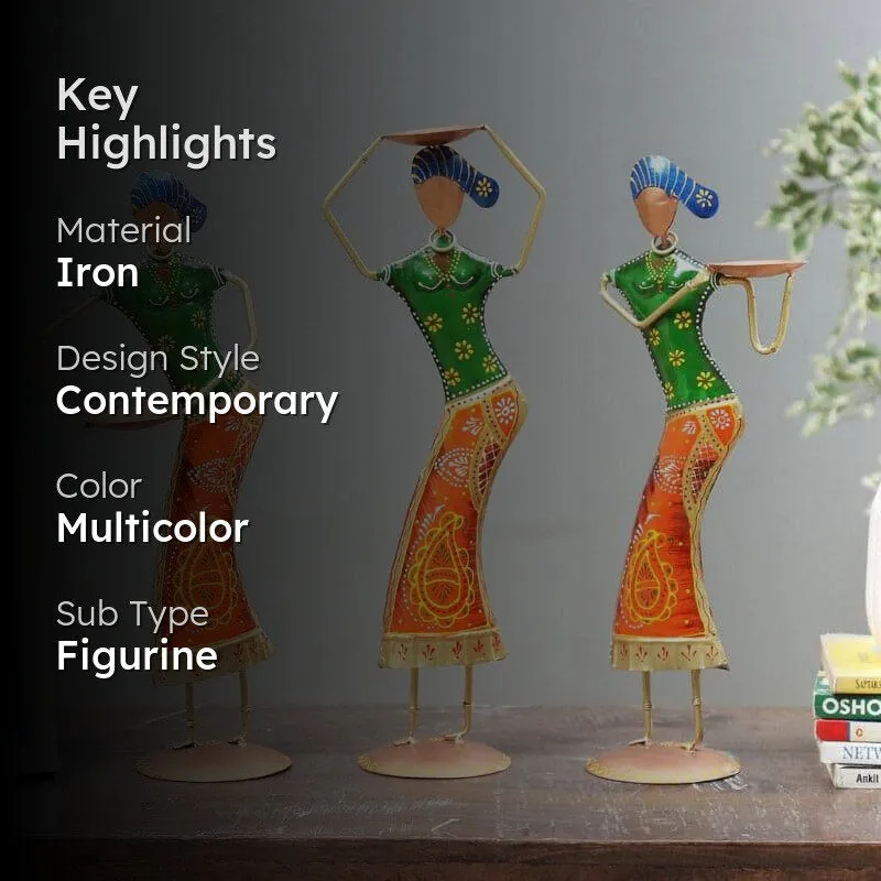 Folklore Fantasia Dandia Dazzle Showpiece - Set Of Three media 2