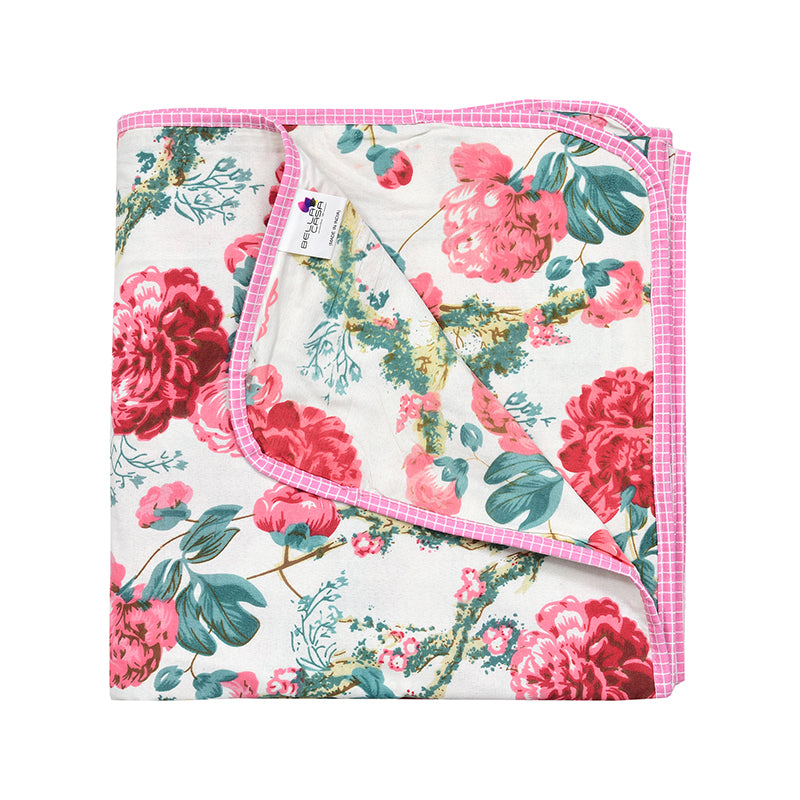 Fleur Fever Cotton Dohar - Red,Green media 6