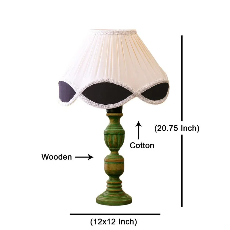 Arvello Zyra Wooden Table Lamp - OffWhite media 8